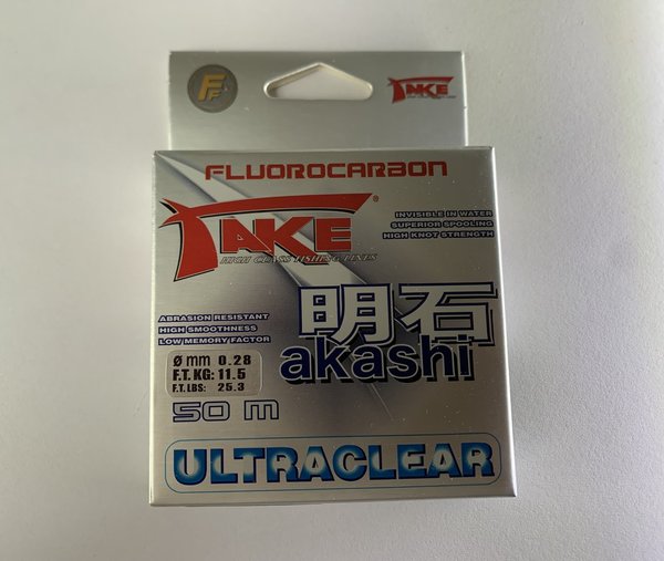 Take Akashi Fluorocarbon Ultra Clear 50m